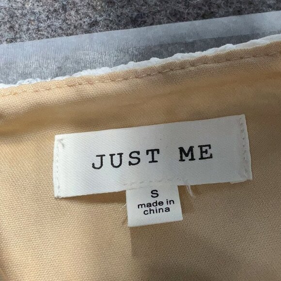 Vici Just Me One Shoulder Asymmetrical Ruffle Lace Hem Midi Dress Ivory - Picture 5 of 6